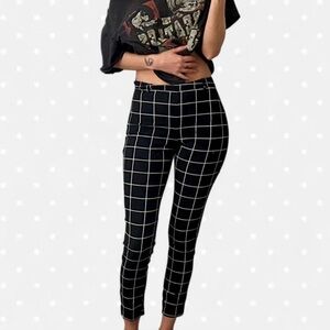 Forever 21 Black and White Trousers